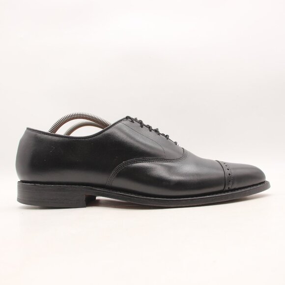 Allen Edmonds Byron Black Leather Cap Toe Oxford Shoes Men  display picture 1